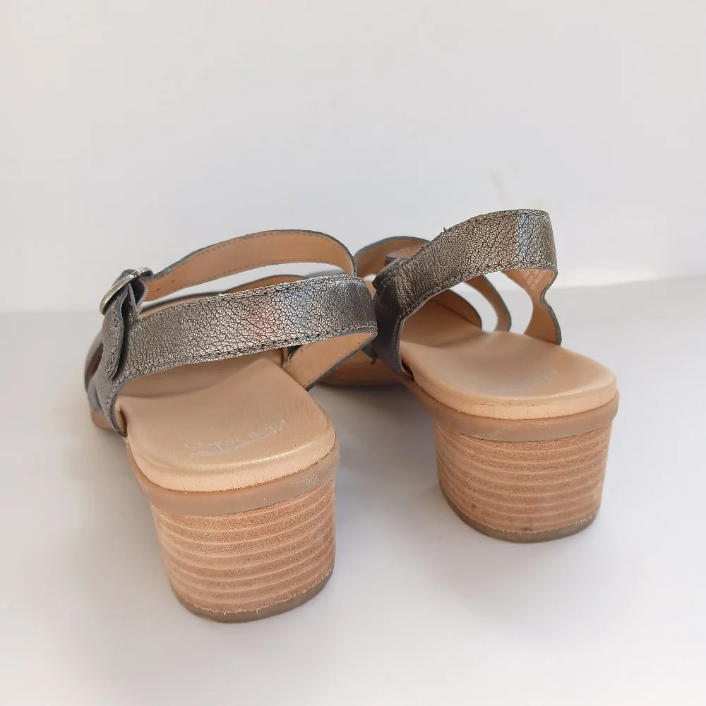 Dansko Tansy Gunmetal Strappy Sandals Size 41